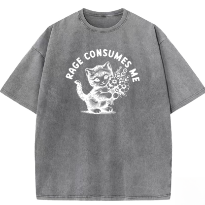 Rage Consumes Me Washed T-shirt