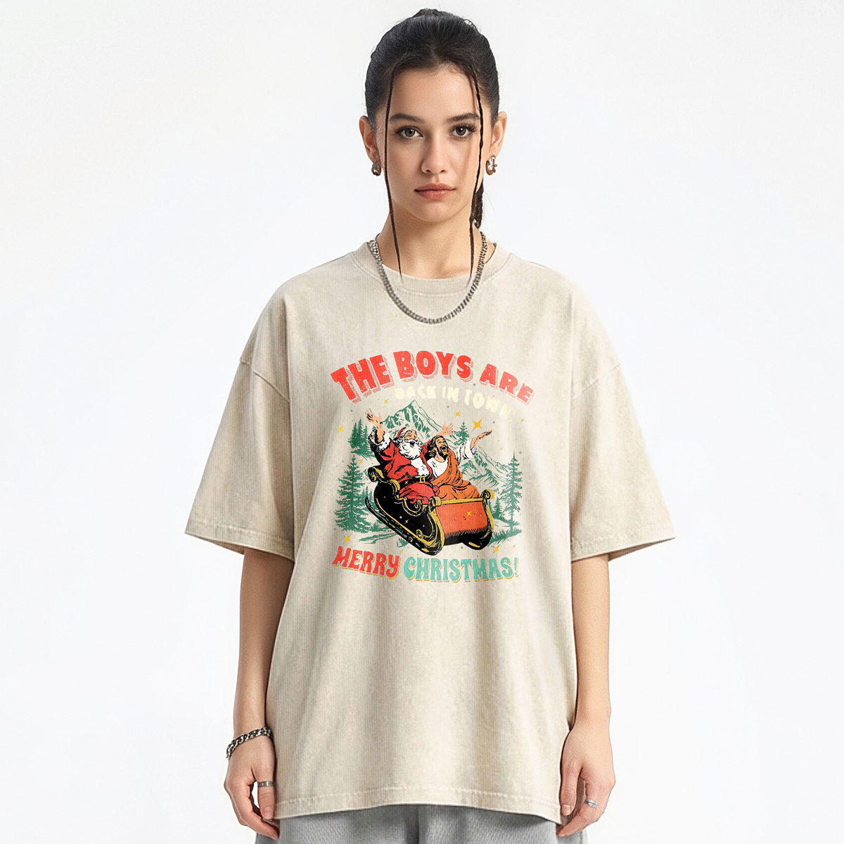 The Boys Are Back in Town Washed T-shirt