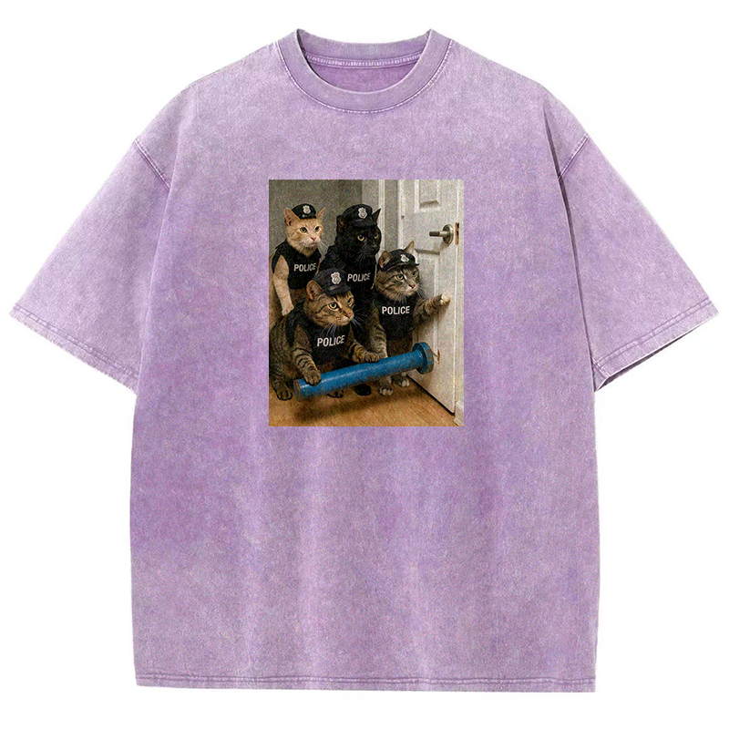 Feline Force Washed T-shirt