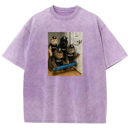 Feline Force Washed T-shirt