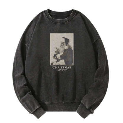 CHRISTMAS SPIRIT Washed Sweatshirt