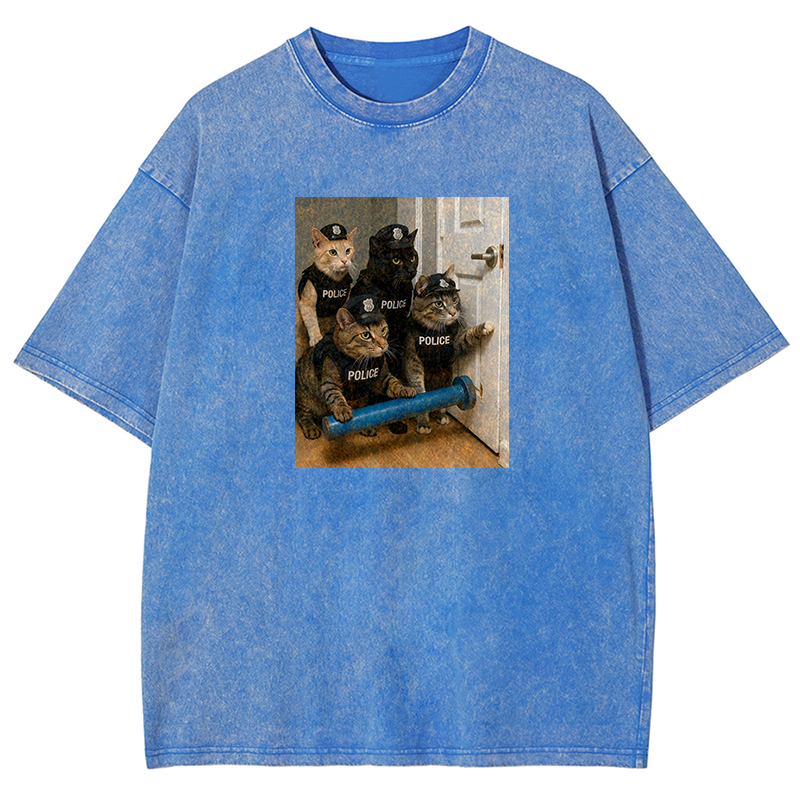 Feline Force Washed T-shirt