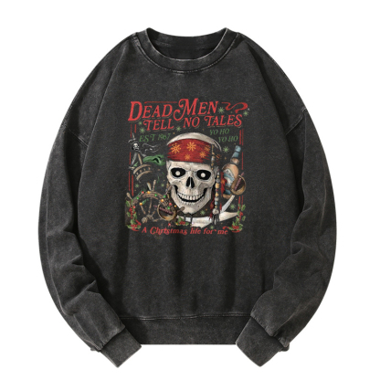 Vintage Pirates of the Caribbean Christmas Washed Sweatshirt