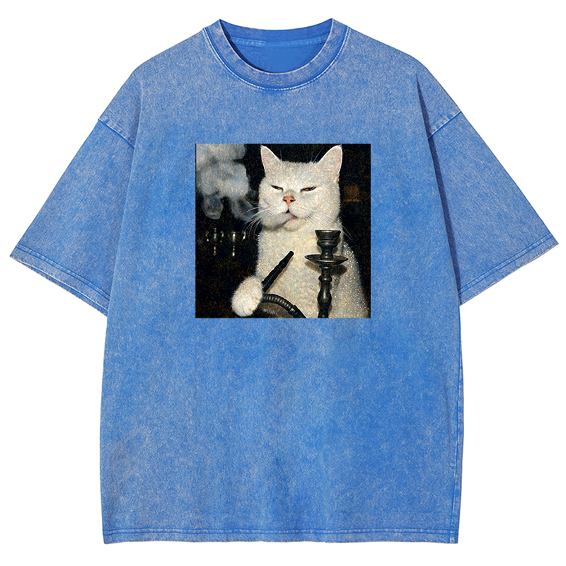 Smoke Master Kitty Washed T-shirt