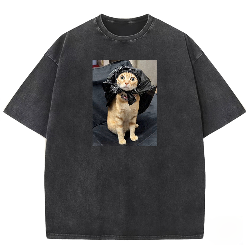 Trash Bag Superhero Washed T-shirt