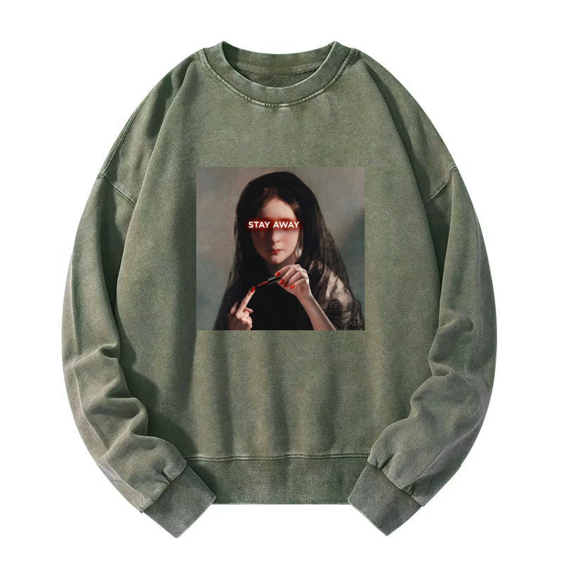 STAY AWAY Washed Sweatshirt