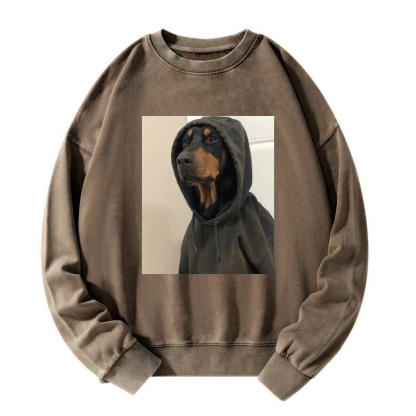 Chill dog Washed Sweatshirt