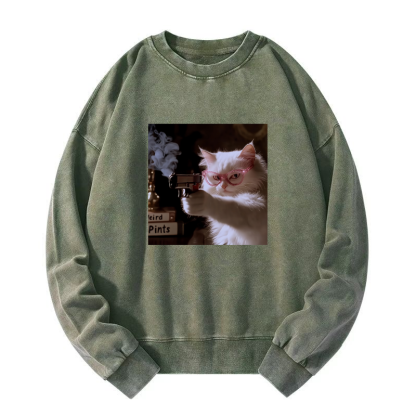 Dangerous Kitty Washed Sweatshirt