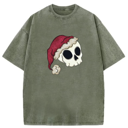 Santa Skull Washed T-shirt