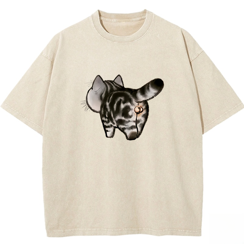 Wacky Cat Washed T-shirt