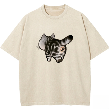 Wacky Cat Washed T-shirt