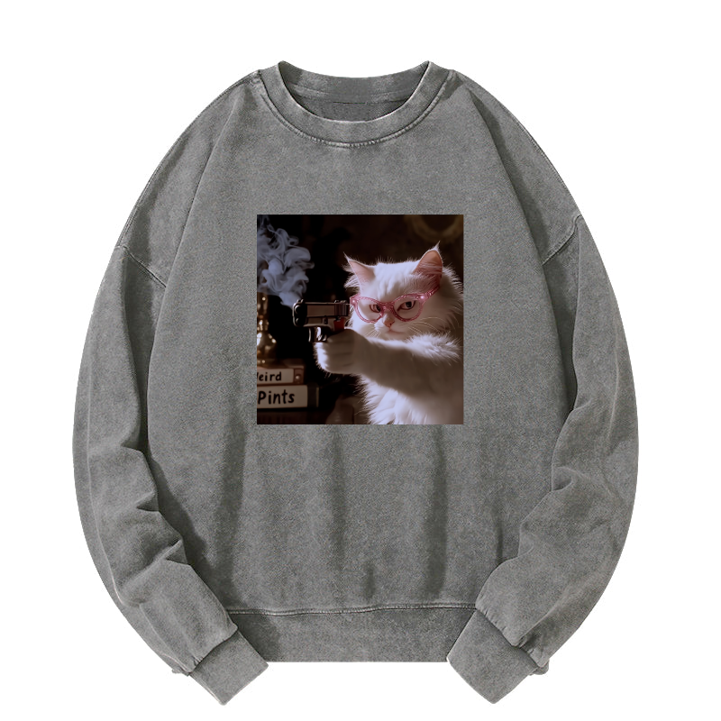 Dangerous Kitty Washed Sweatshirt
