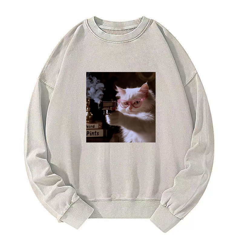 Dangerous Kitty Washed Sweatshirt