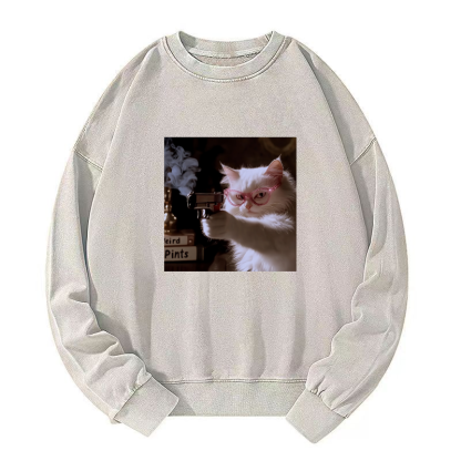 Dangerous Kitty Washed Sweatshirt