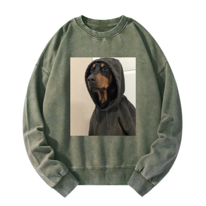 Chill dog Washed Sweatshirt