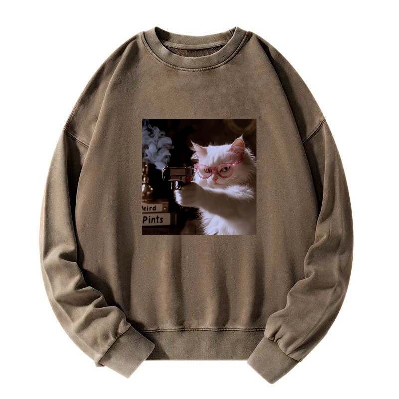 Dangerous Kitty Washed Sweatshirt