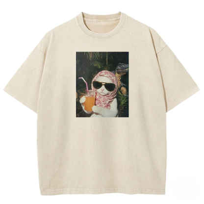 Chill Cat Washed T-shirt