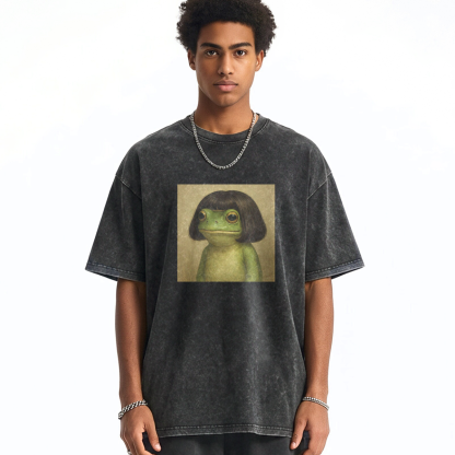 Funny Frog Washed T-shirt