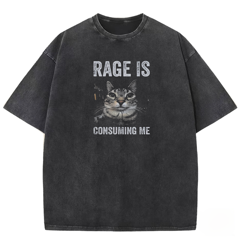 RAGE IS CONSUMING ME Washed T-shirt