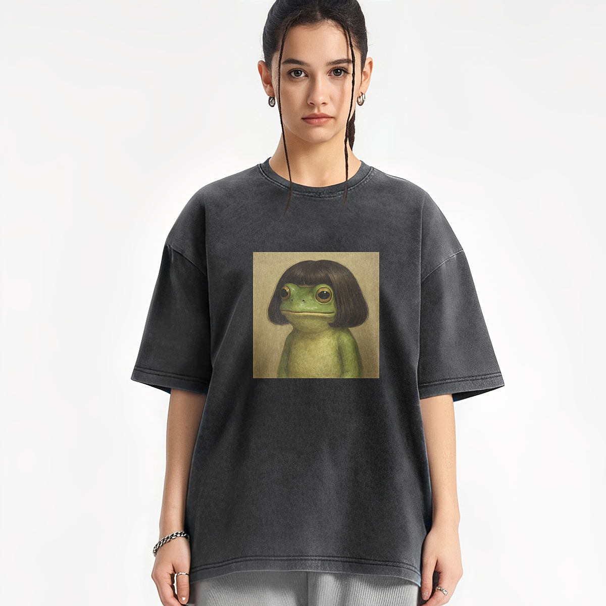 Funny Frog Washed T-shirt