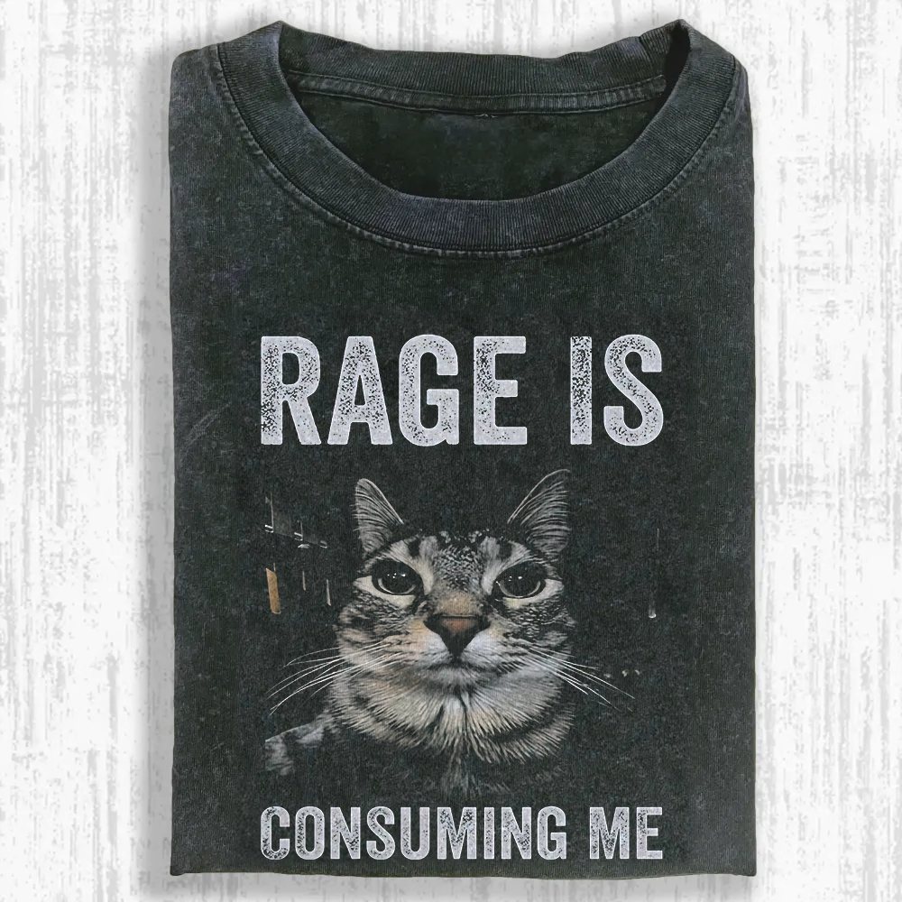 RAGE IS CONSUMING ME Washed T-shirt