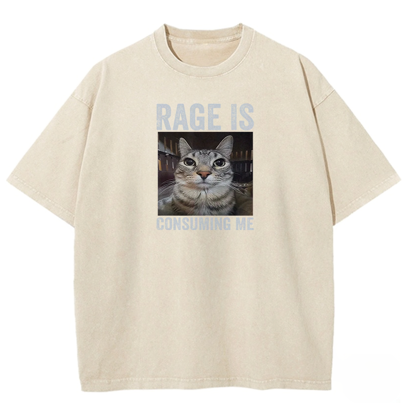 RAGE IS CONSUMING ME Washed T-shirt