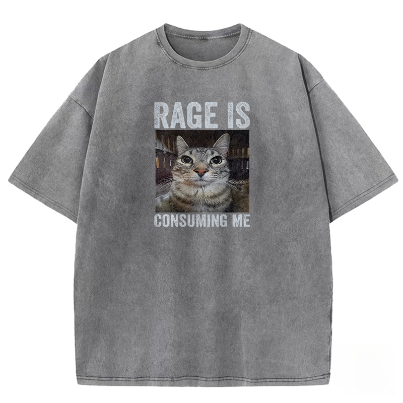RAGE IS CONSUMING ME Washed T-shirt