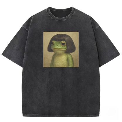 Funny Frog Washed T-shirt