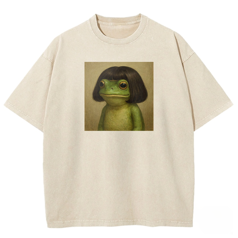 Funny Frog Washed T-shirt