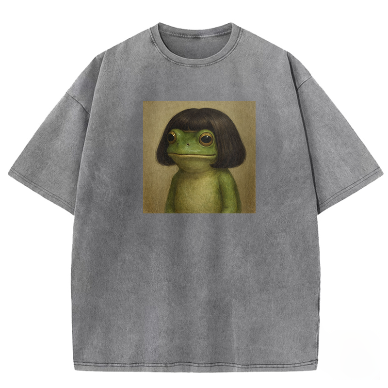 Funny Frog Washed T-shirt