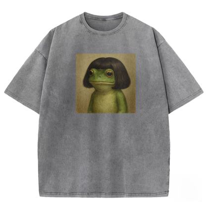 Funny Frog Washed T-shirt