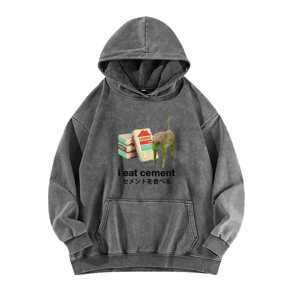 Man I Love Frogs Meme Washed Hoodie