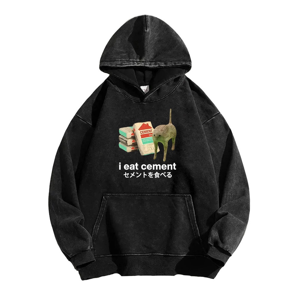 Man I Love Frogs Meme Washed Hoodie