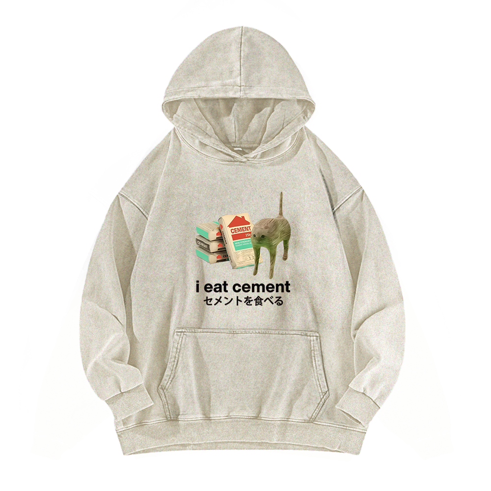 Man I Love Frogs Meme Washed Hoodie