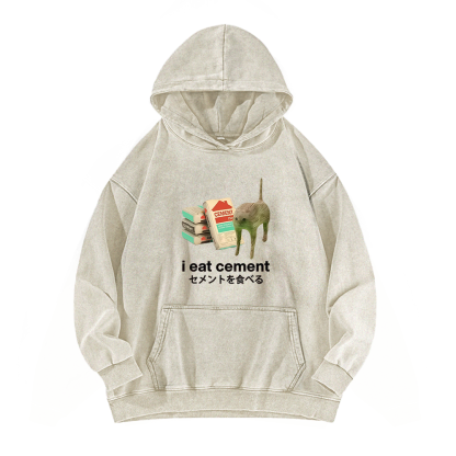Man I Love Frogs Meme Washed Hoodie