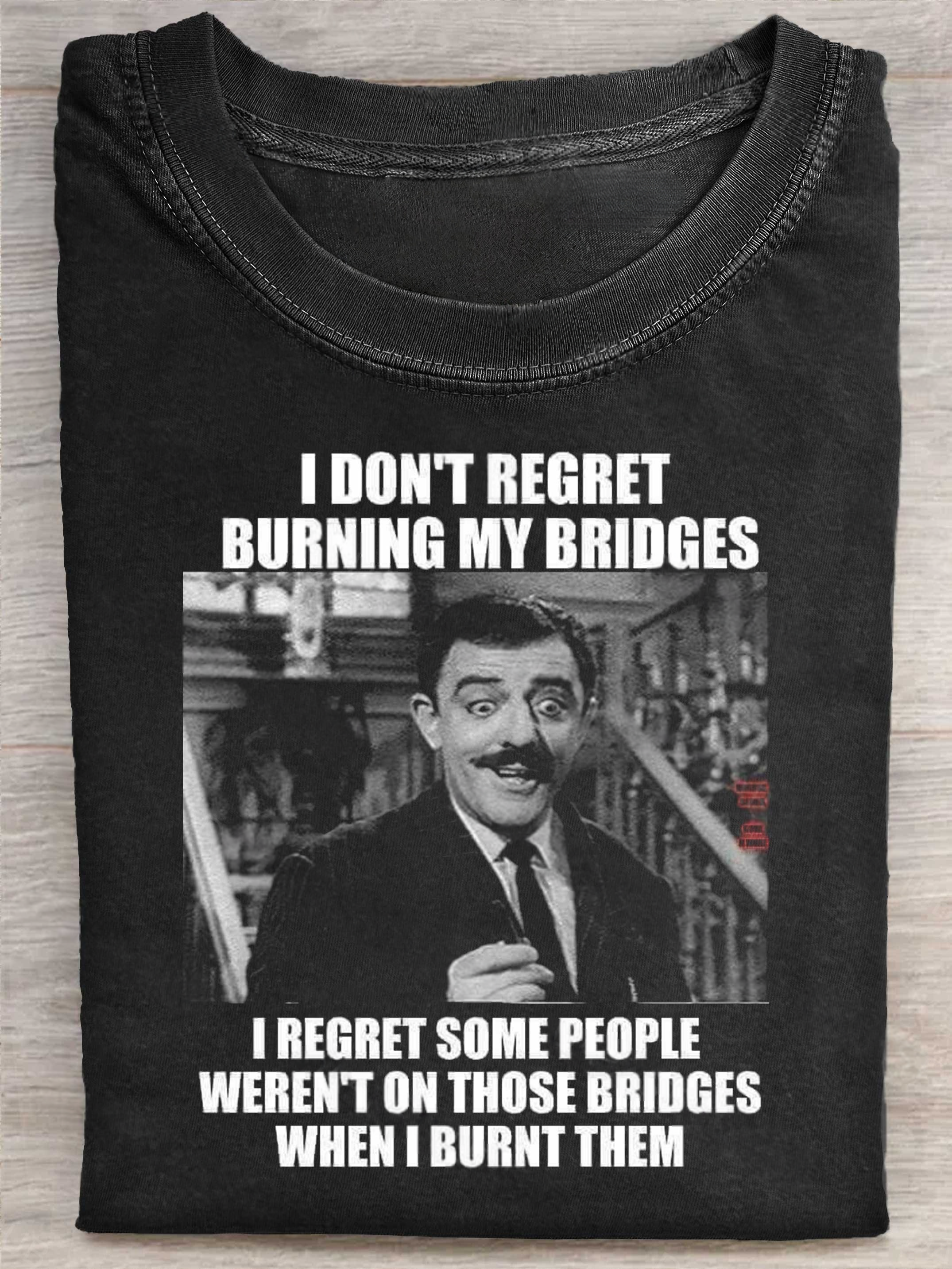 Vintage Funny Quote Art Print Casual Short Sleeve T-shirt