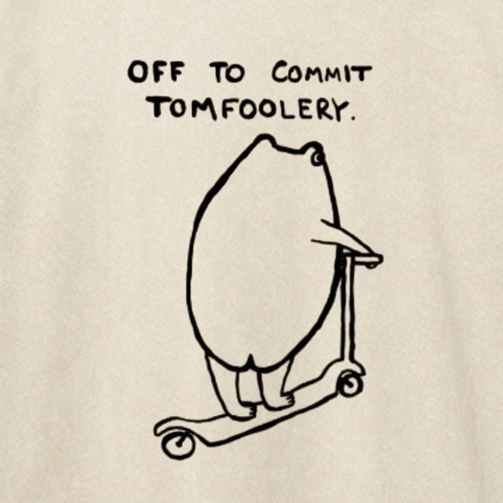 Off To Commit Tomfoolery Frog Loves Washed Sweatshirt