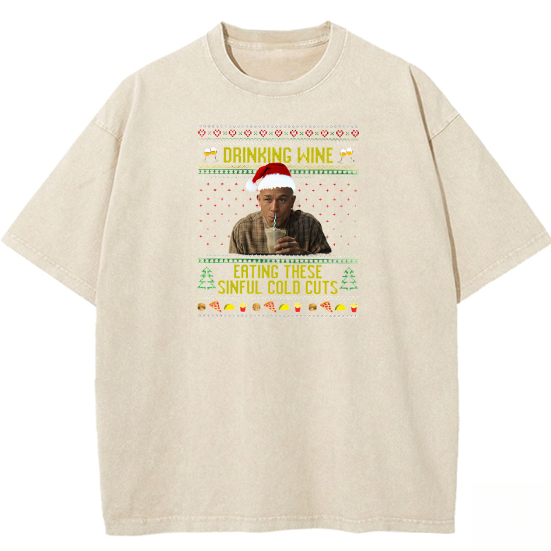 ERTING THESE SINFUL COLD CUTS Washed T-shirt