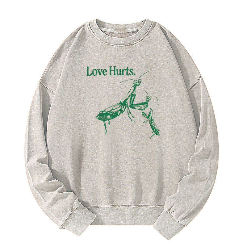 Love hurts Washed Sweatshirt
