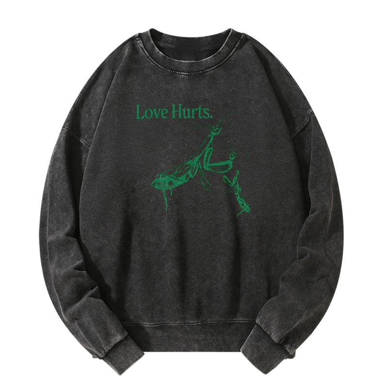 Love hurts Washed Sweatshirt