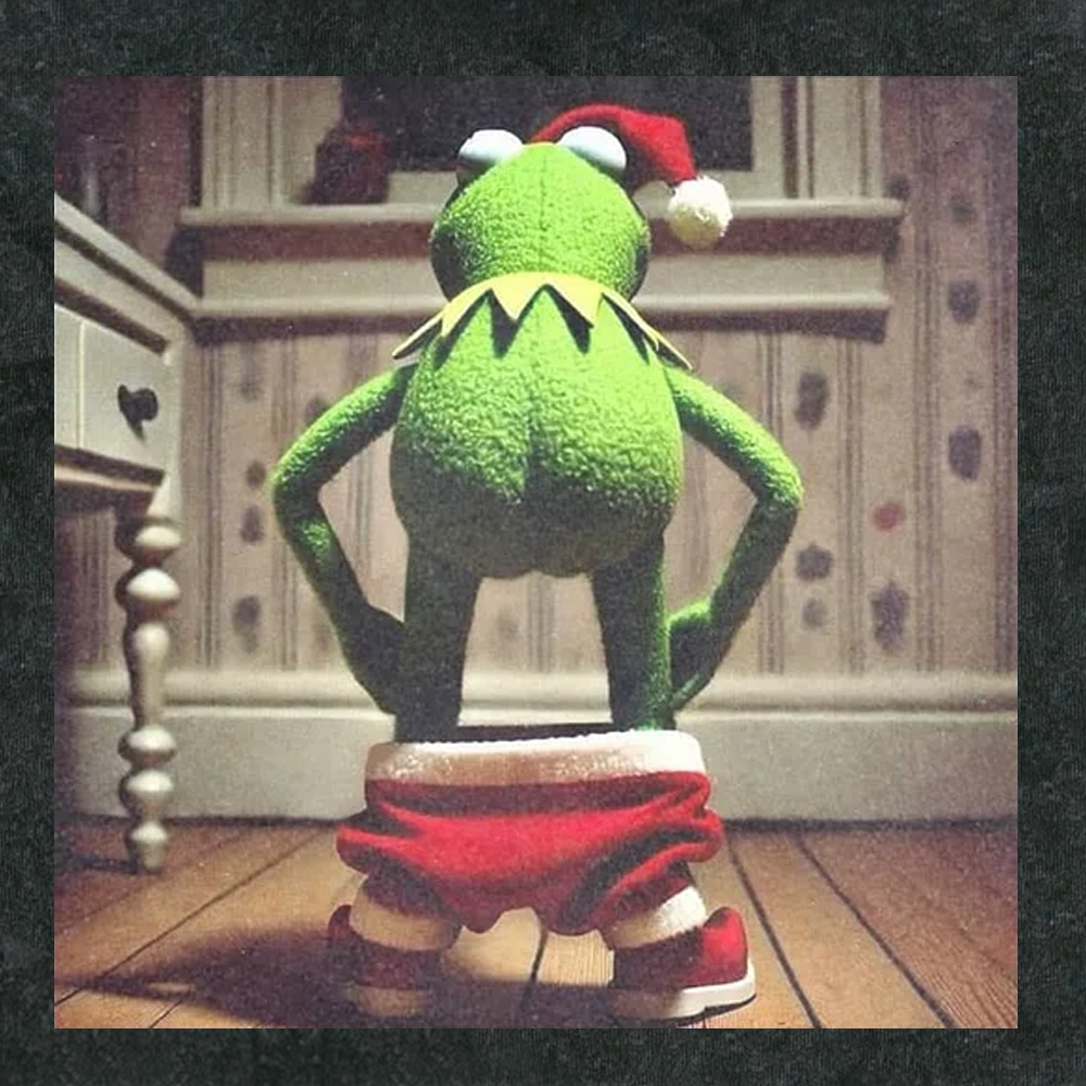 KERMIT THE FROG MEME Washed Hoodie