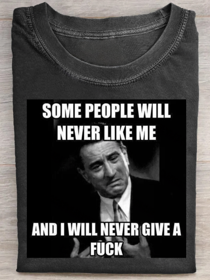 Fuck Funny Quote Art Print Casual Short Sleeve T-shirt