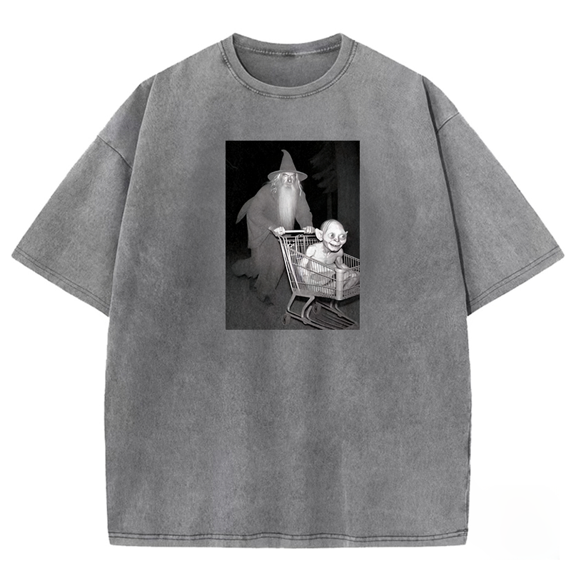 Funny shopping cart Washed T-shirt