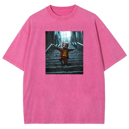 Jester Kitty Washed T-shirt