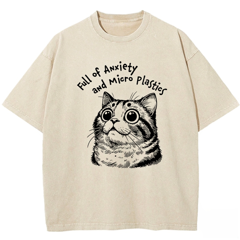 Full of Anxiety and Microplastics Washed T-shirt