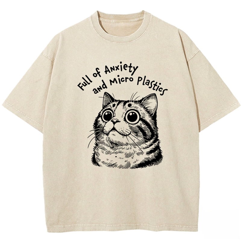 Full of Anxiety and Microplastics Washed T-shirt