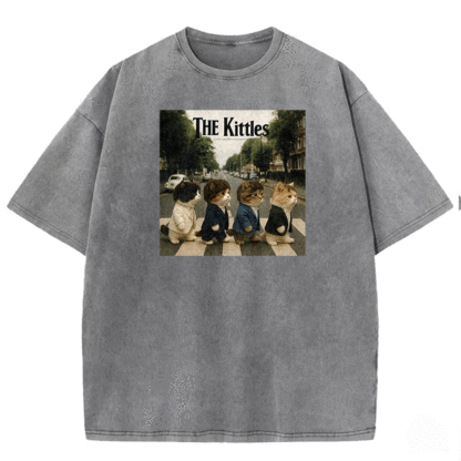 Meow Beatles Washed T-shirt