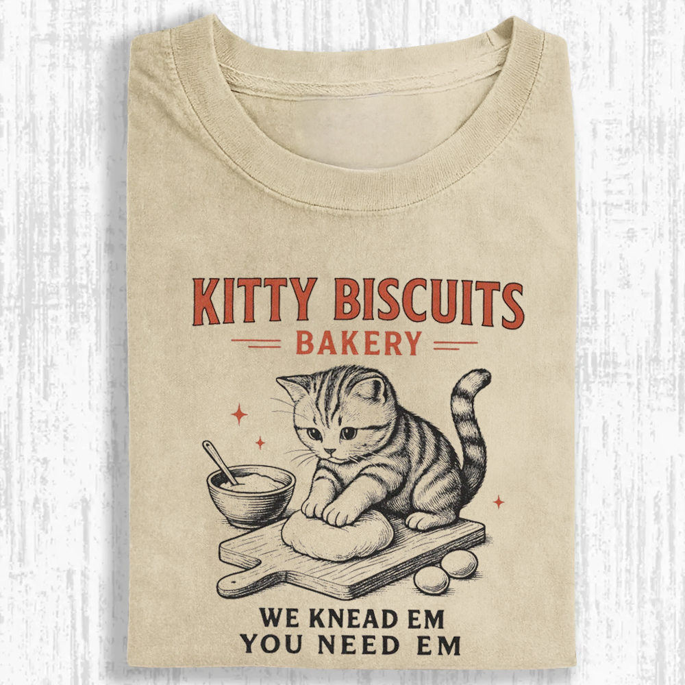 KITTY BISCUITS BAKERY Washed T-shirt