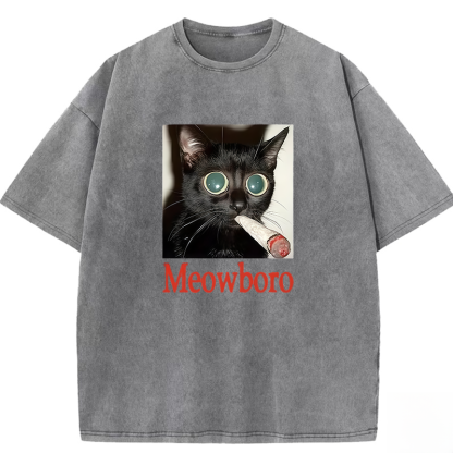 Wacky Cat Washed T-shirt