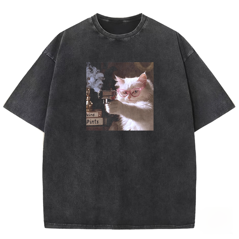 Dangerous Kitty Washed T-shirt